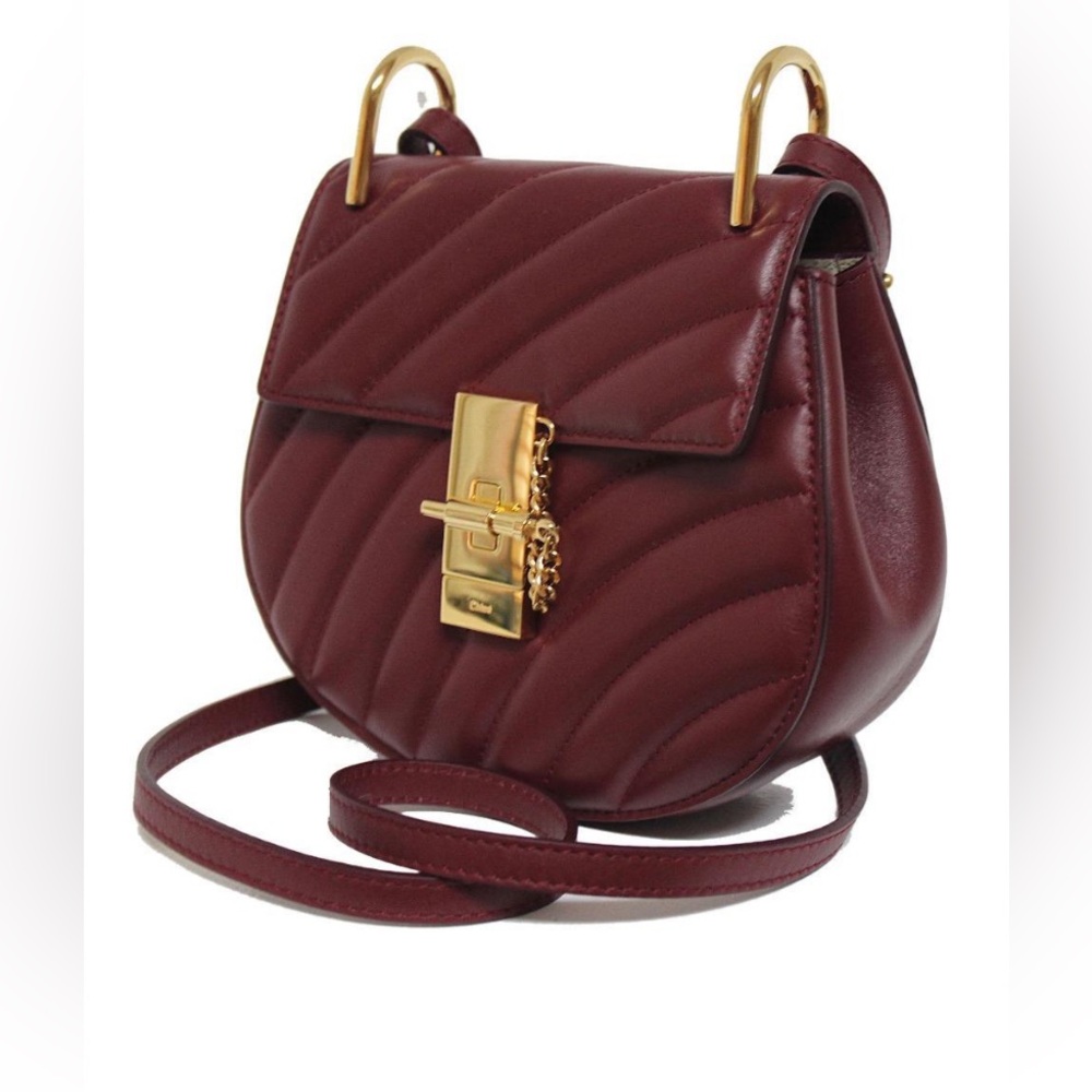 Chloé
Burgundy Quilted Mini Drew Bijou Bag. New with tag. $2,345
